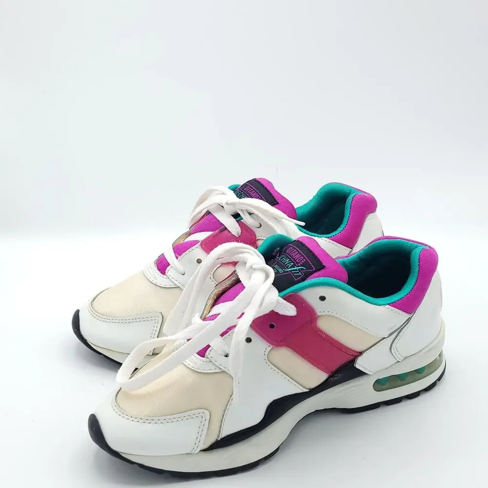 Gitano Techna-Fit  Tennis White purple women's size 5.5